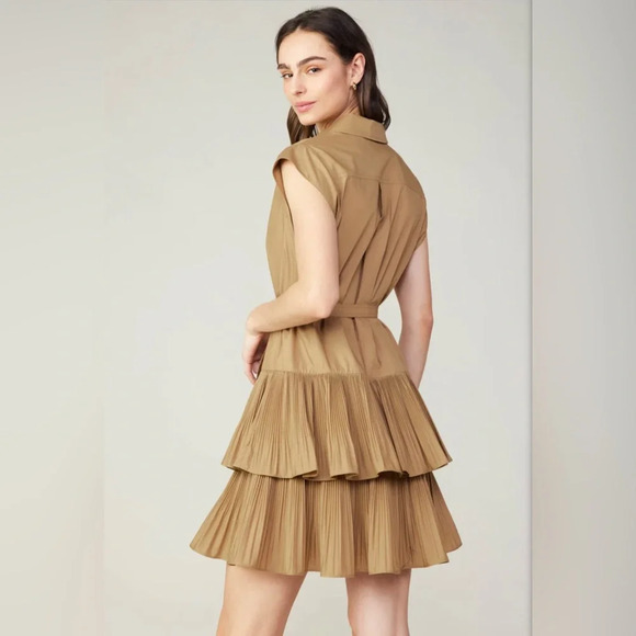 Current air latte beige Berlin mini dress - Picture 3 of 6